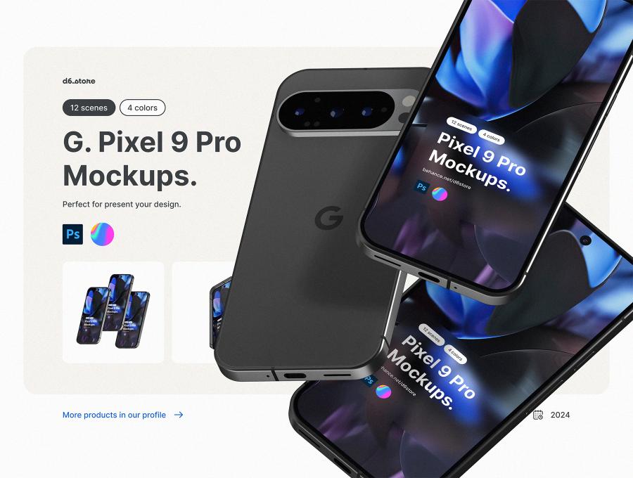 Google Pixel 9 Pro Mockups