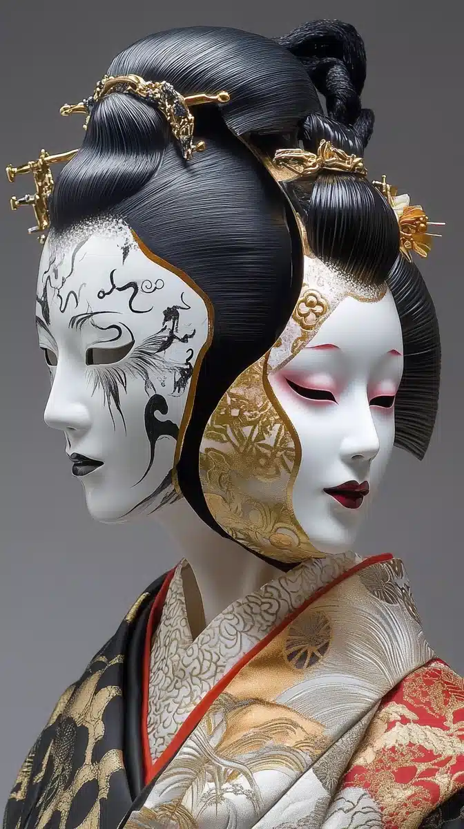 Hyper-Realistic Zombie Geishas Midjourney提示词