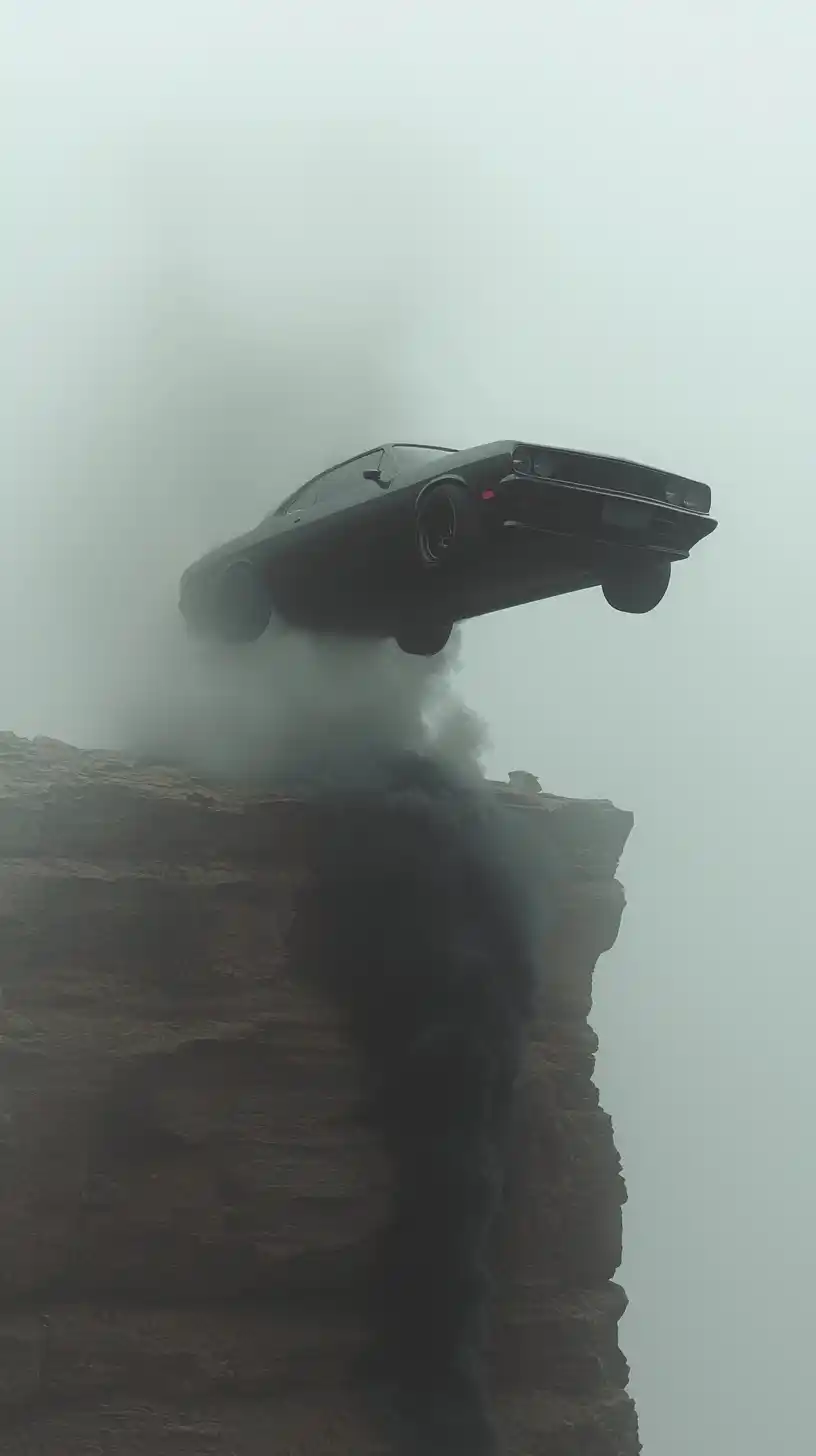 Nostalgic Car Firefall Poster Midjourney提示词