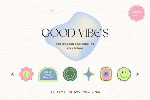 Good vibes Stickers Collection