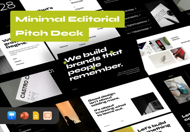 极简编辑风商务演示25页（Northside），Northside – Minimal Editorial Pitch Deck