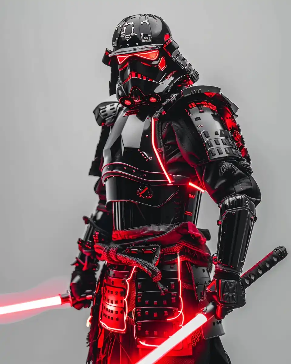 Futuristic Samurai Cyborg Midjourney提示词