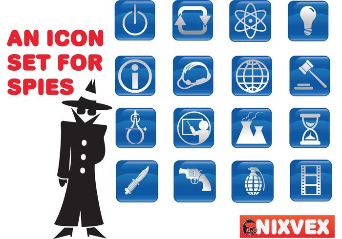 间谍的NixVex图标免费矢量图