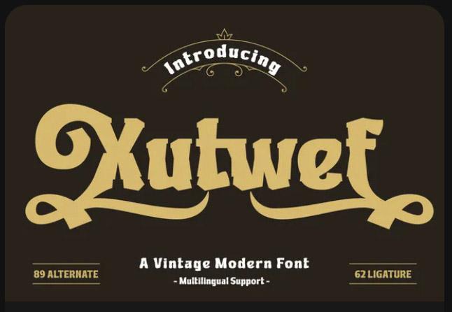Xutwef Display Hero Font