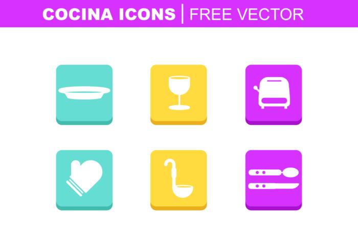 Cocina图标免费矢量