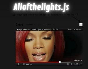 Allofthelights.js（网页开关灯特效）