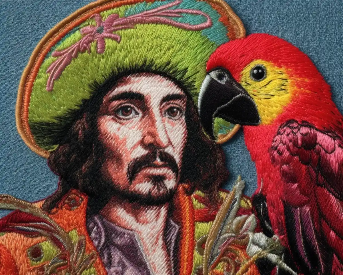 Avocadopunk Pirate Patch Midjourney提示词