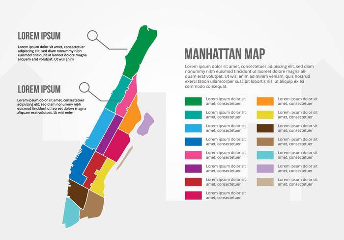 自由曼哈顿映射Infographic