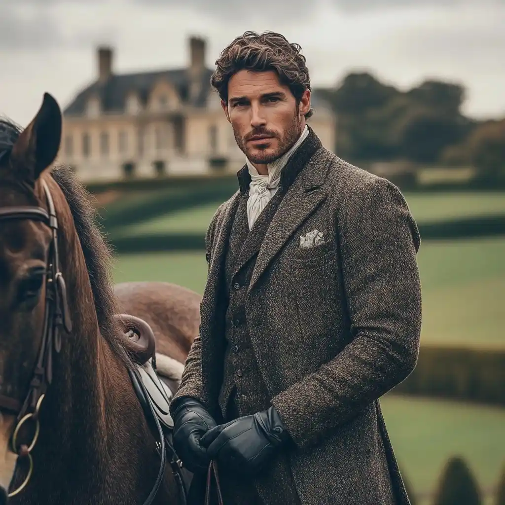 Aristocratic Equestrian by Mansion Midjourney提示词