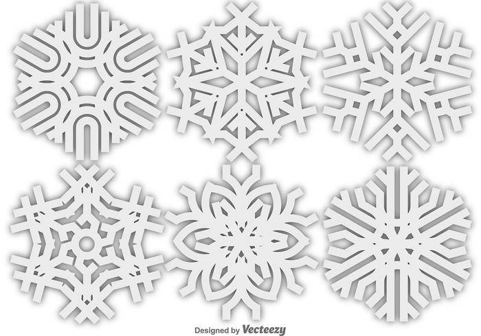 矢量雪花图标