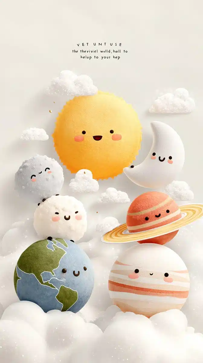 Celestial Bodies in Pastels Midjourney提示词