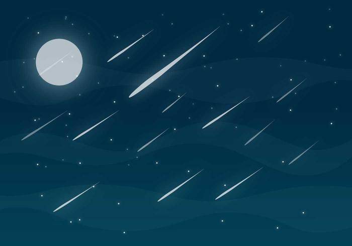 流星雨免费矢量