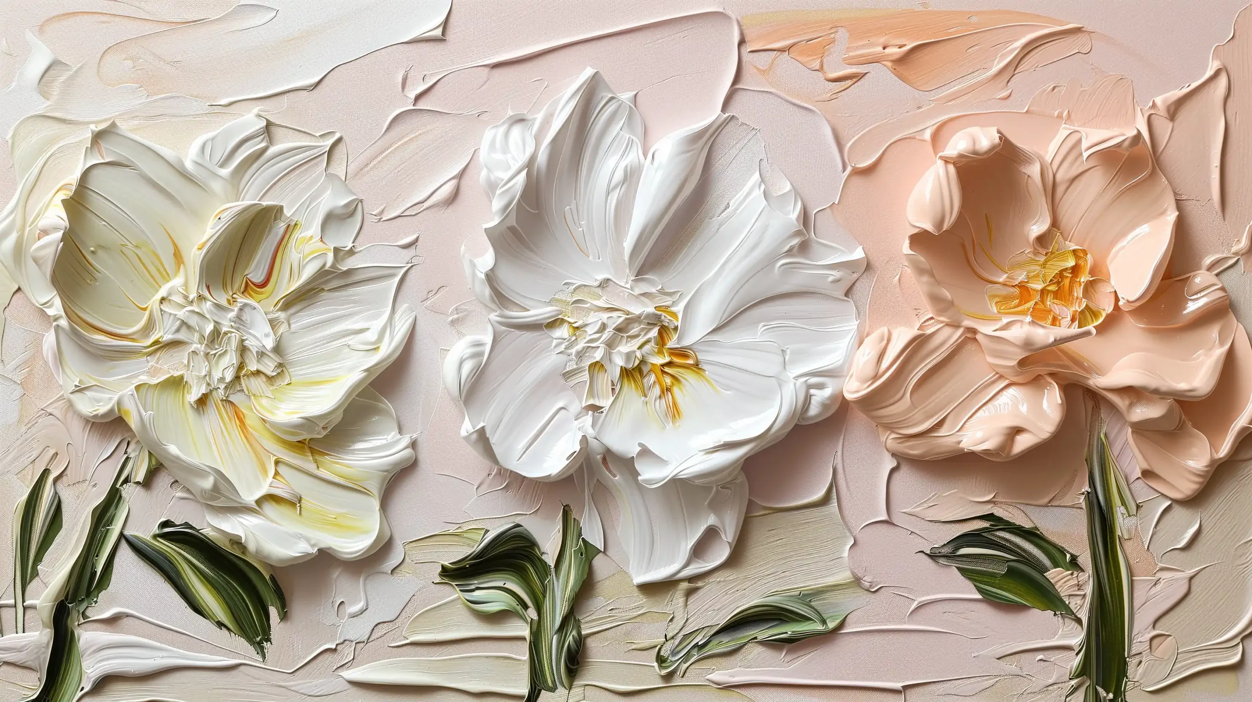 Organic Floral Impasto Midjourney提示词