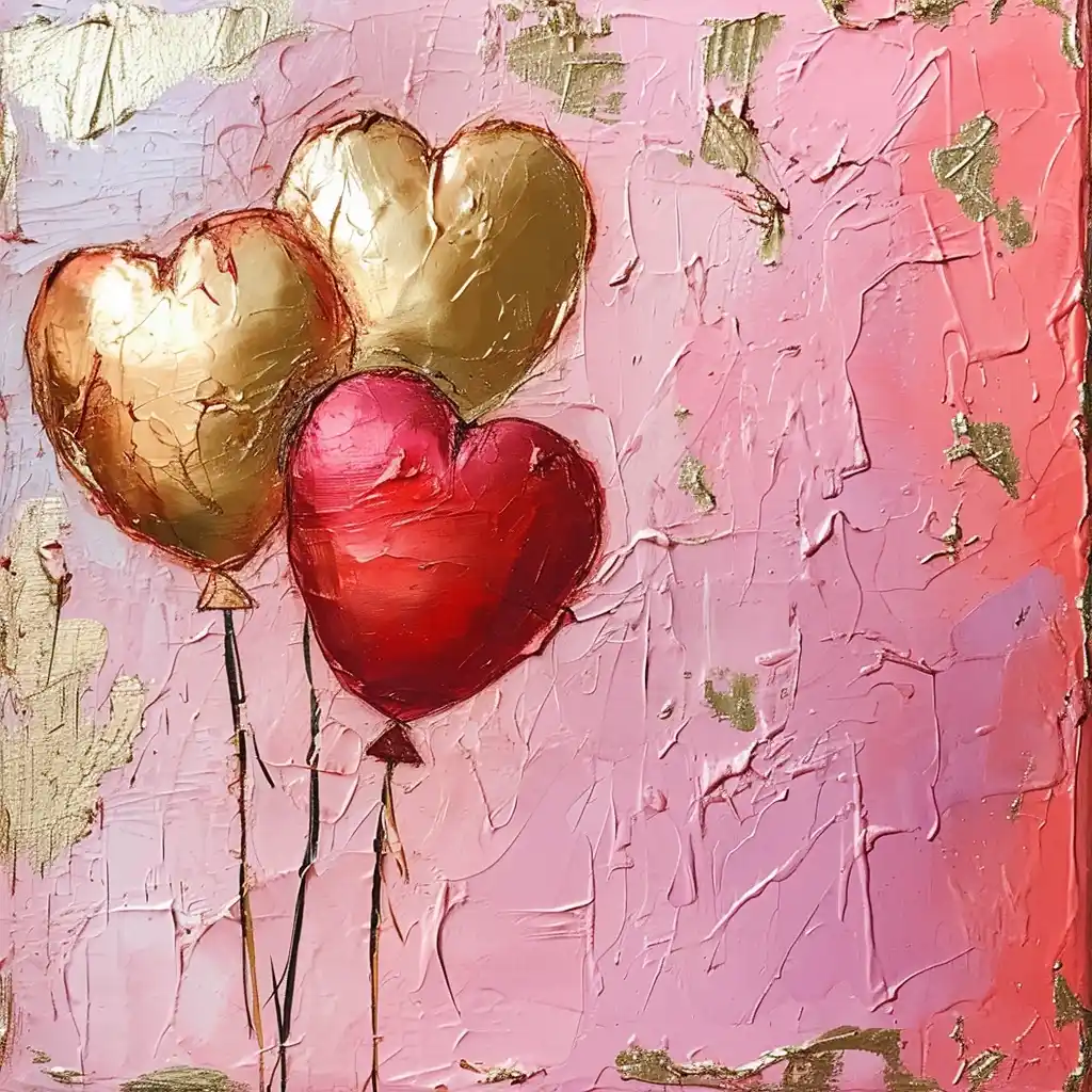 Valentines Balloon Bouquet Midjourney提示词