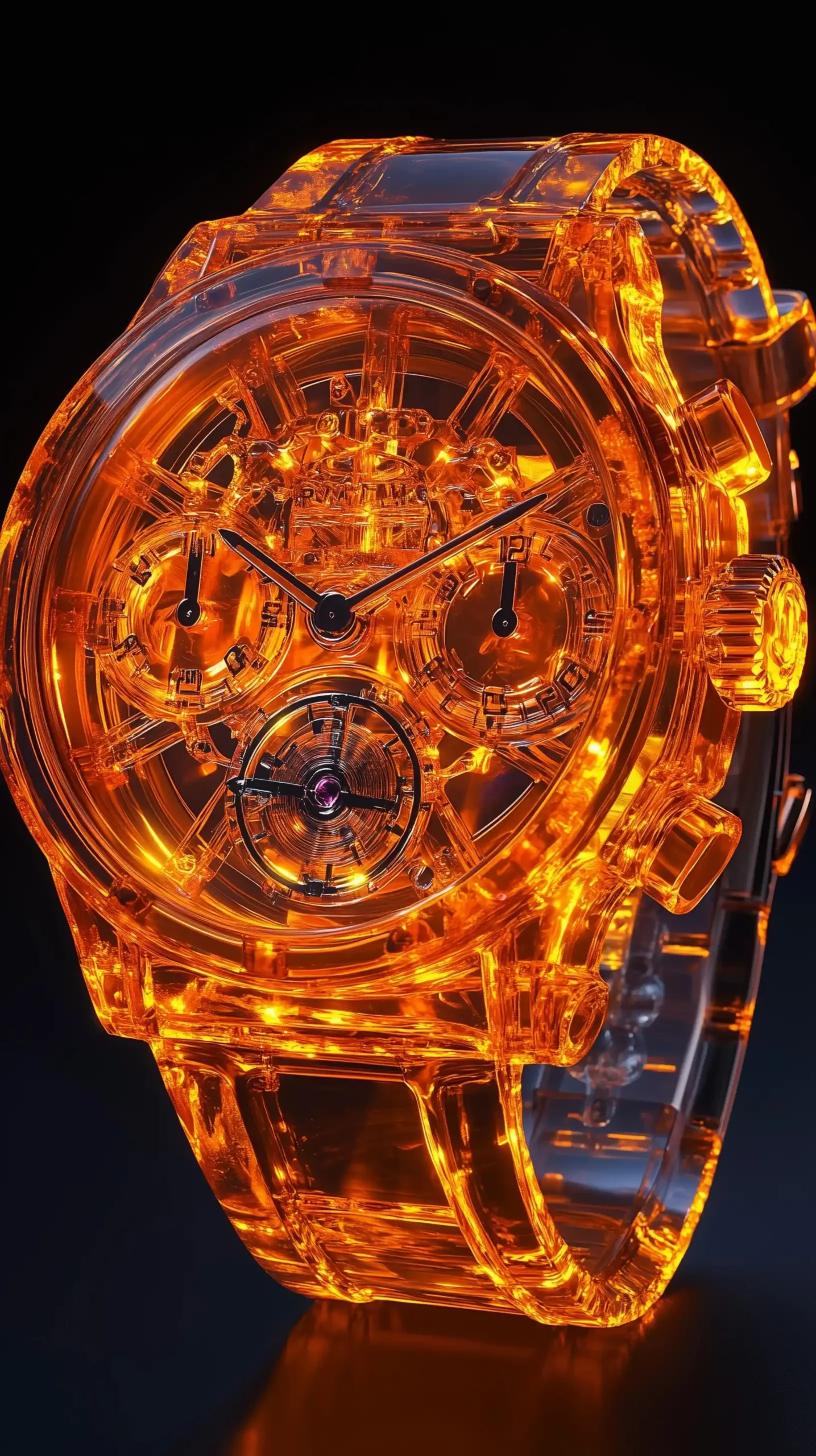 Transparent Watch X-Ray Render Midjourney提示词