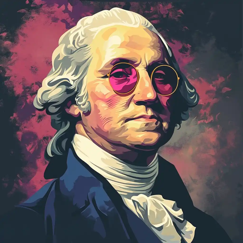 Pink Shades Washington Midjourney提示词