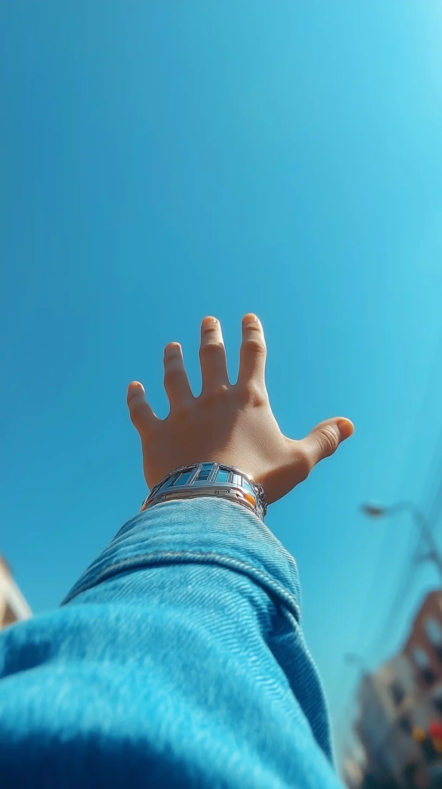 Hand Reaching Skyward Bracelet Midjourney提示词
