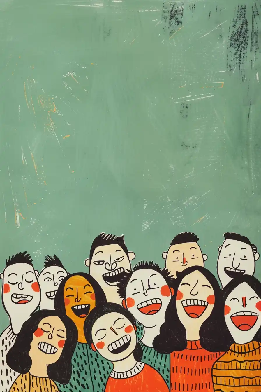 Real People on Green Midjourney提示词