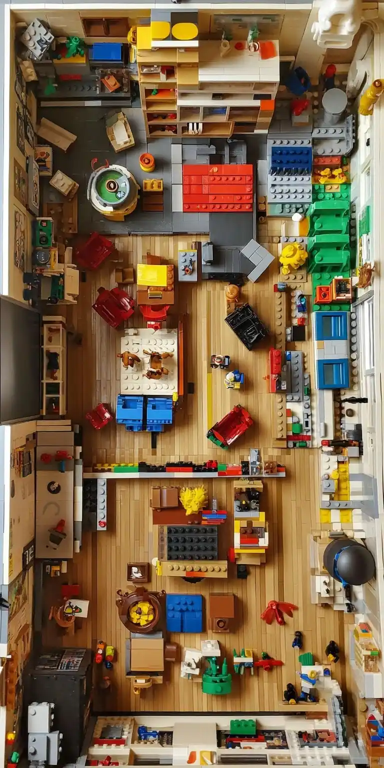 Lego Miniature Room Scene Midjourney提示词