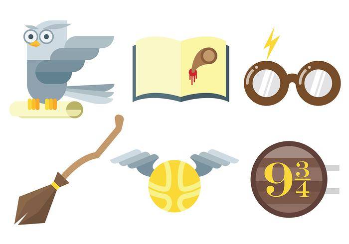 免费Hogwarts图标矢量