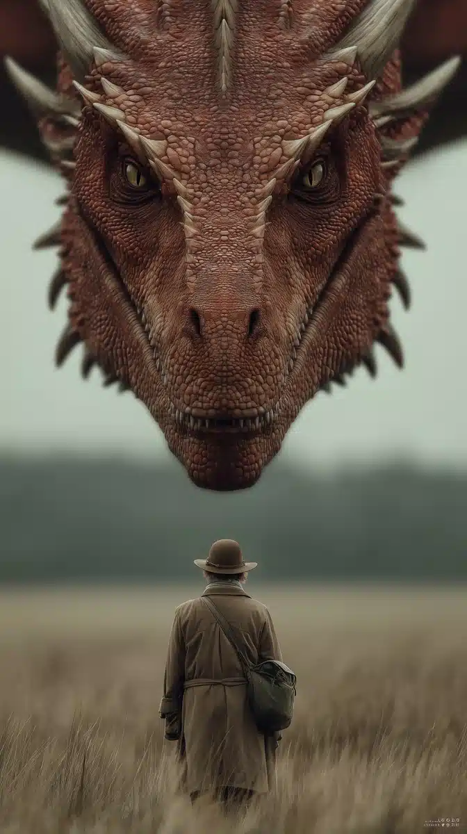 Cinematic Dragon Flight Perspective Midjourney提示词