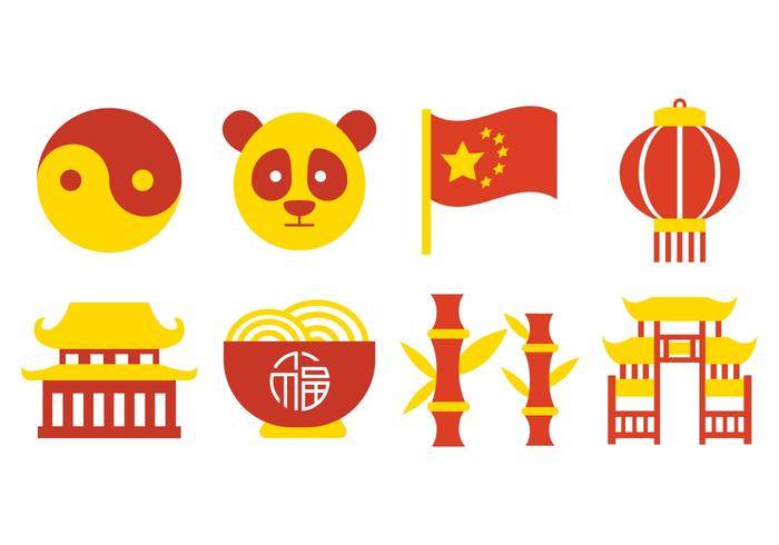 免费中国文化图标矢量