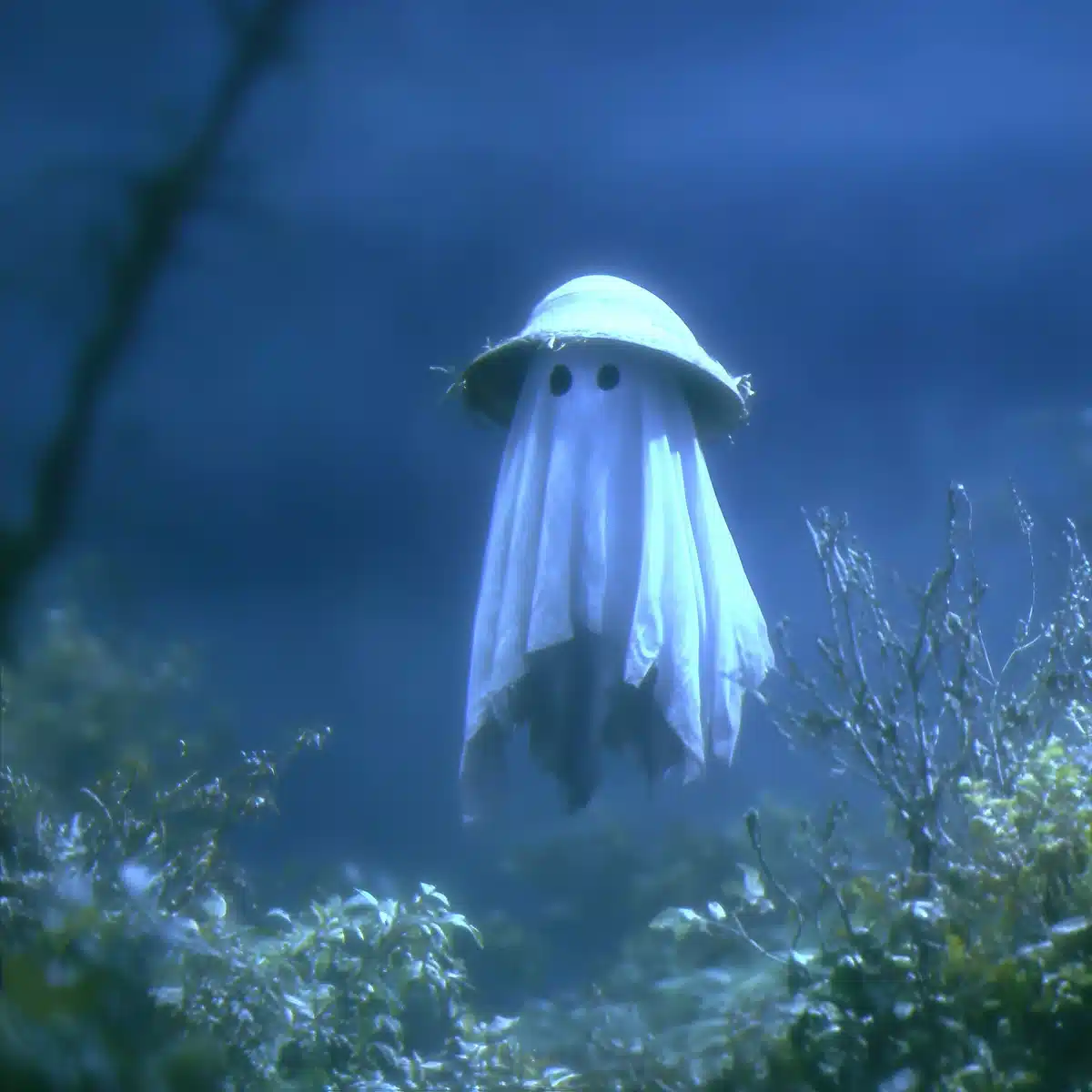 Ghostly Figure in Surrealism Midjourney提示词