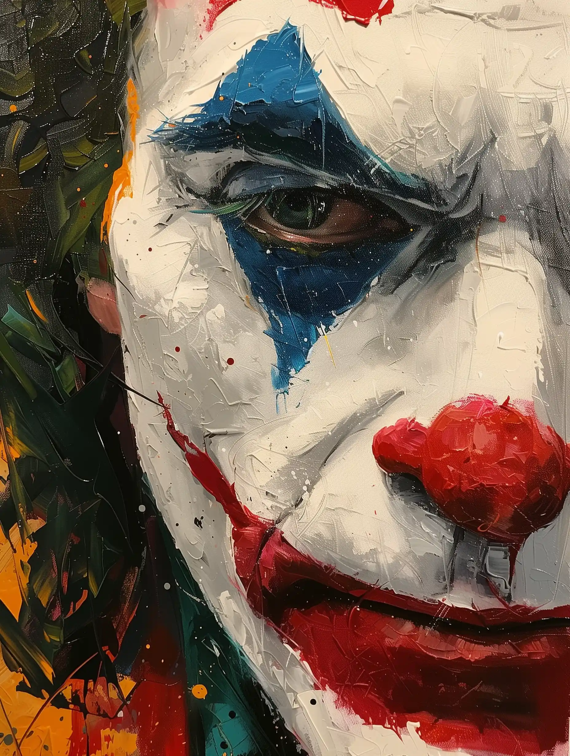 Colorful Joker Pop Art Midjourney提示词