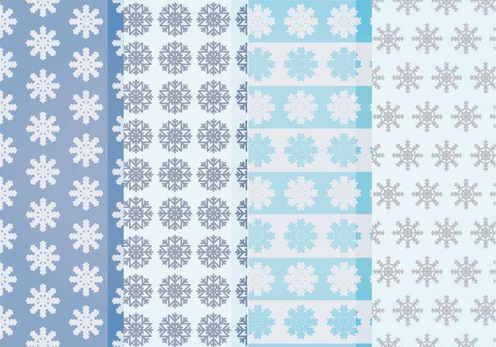 矢量雪花图案