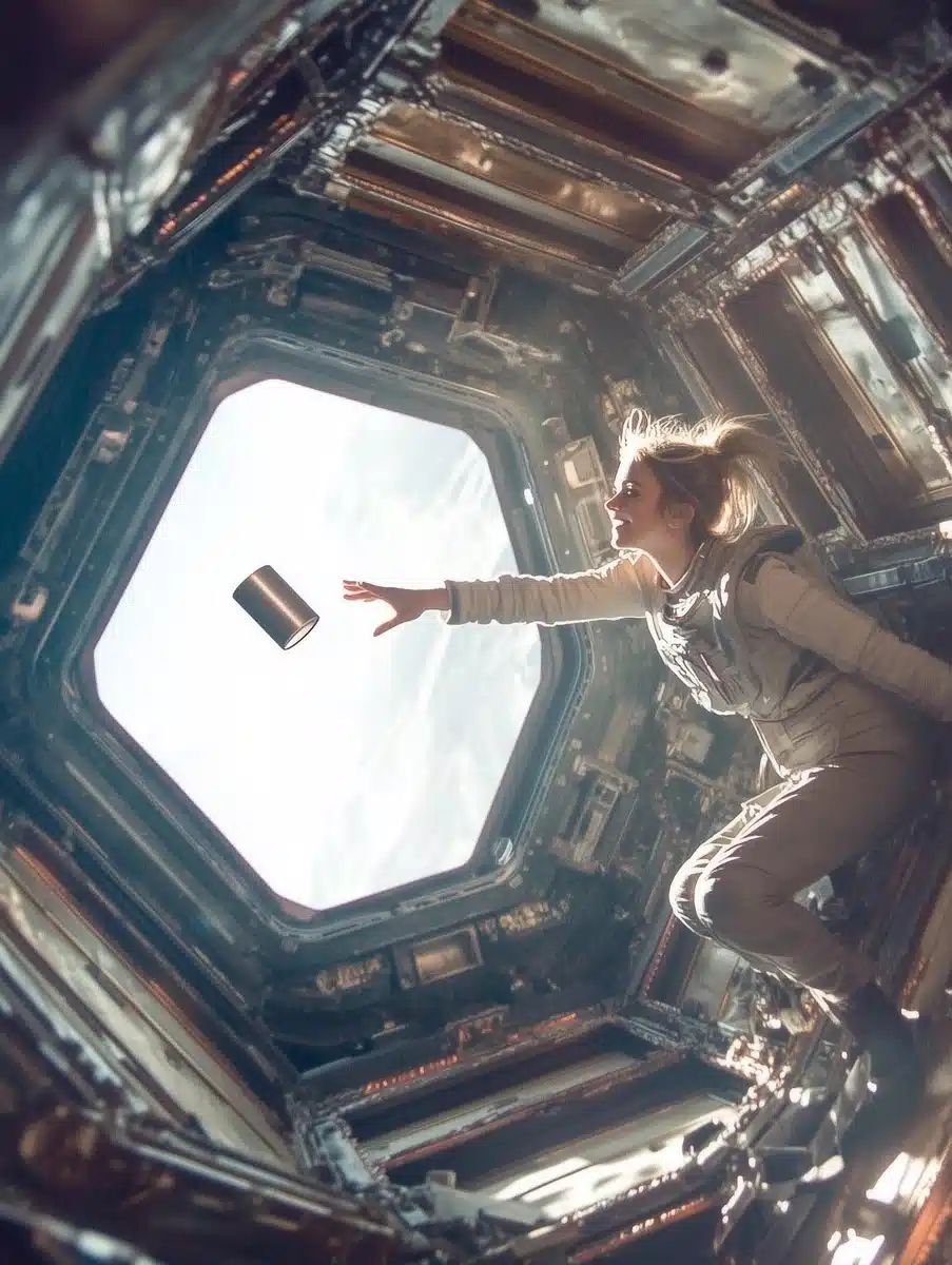 Astronaut Reaching for Can Midjourney提示词