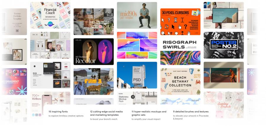 2024年的5月creativemarket.com网站分享价值高达 1000 美元的素材资源打包下载
