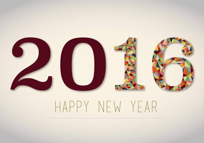免费2016年新年矢量