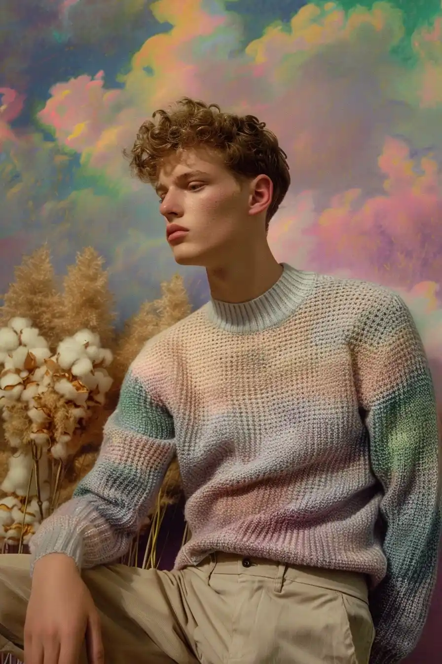 Multicolor Fashion Portrait Midjourney提示词