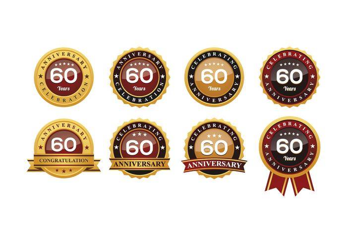 60周年纪念徽章载体
