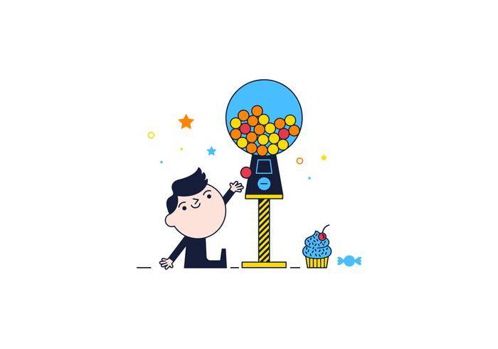 免费糖果机矢量