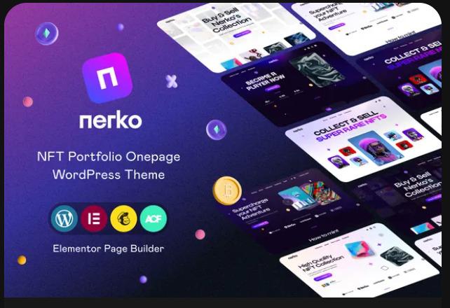 Nerko - NFT Portfolio WordPress Theme
