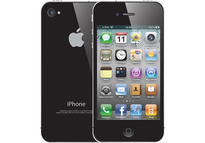 免费的iPhone 4矢量