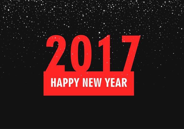 免费矢量新年2017年背景
