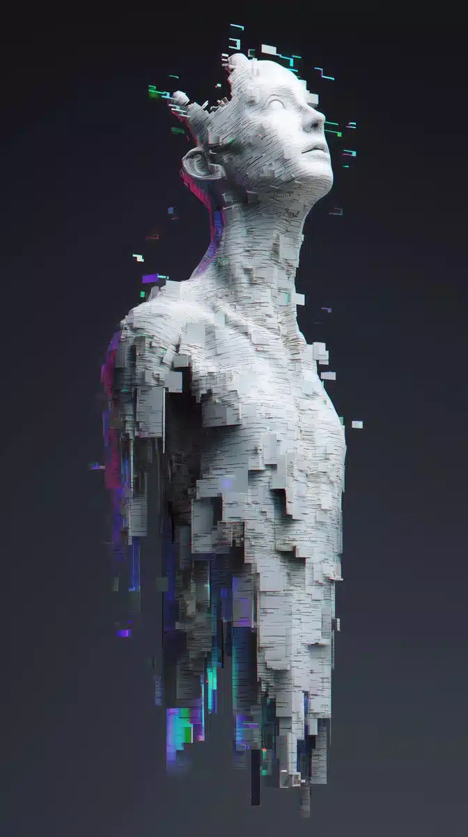 Surreal 3D Birch-Spire Fusion Midjourney提示词