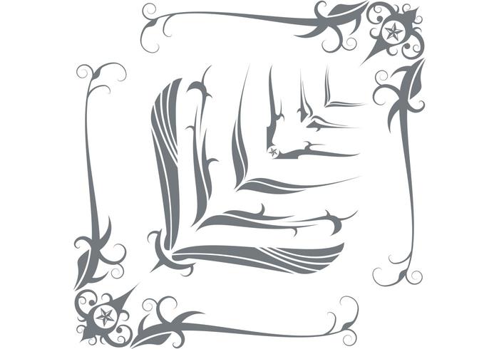 免费矢量Swooshes和花式角设计