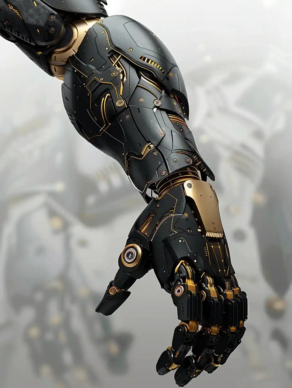 Futuristic Mecha Arm Midjourney提示词
