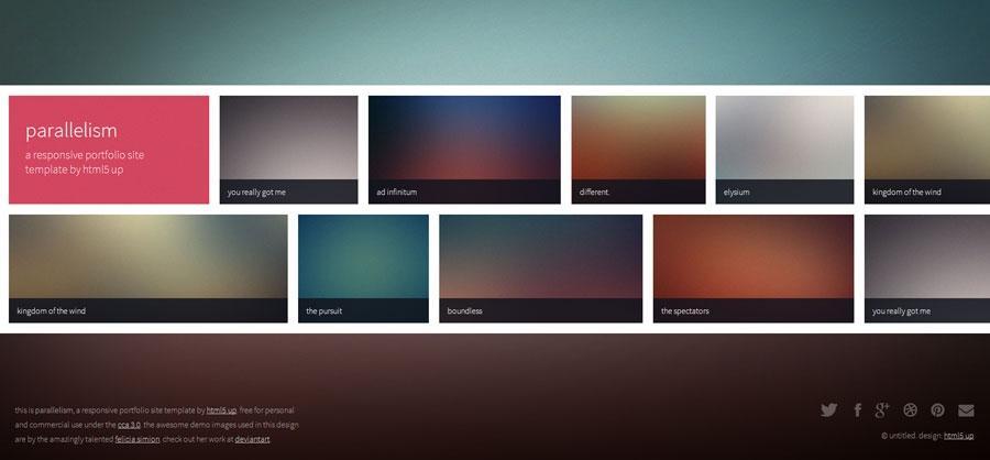 响应式网站模板 html5up-parallelism