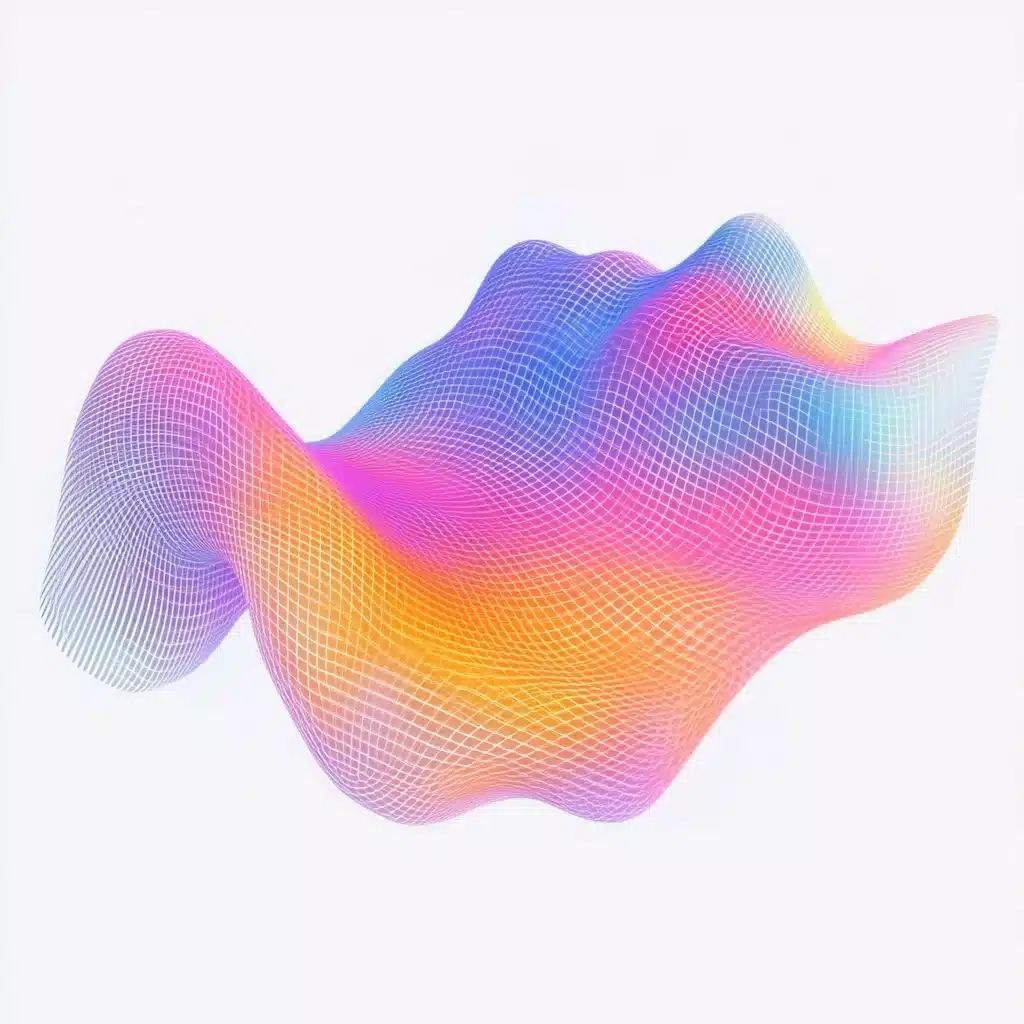 Isometric Wave Grid Render Midjourney提示词