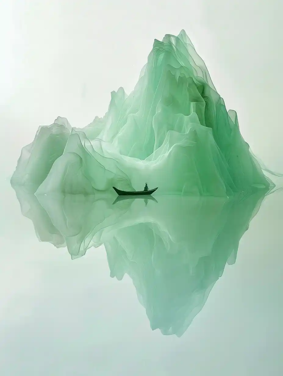 Veiled Boat Reflections Midjourney 提示词生成效果