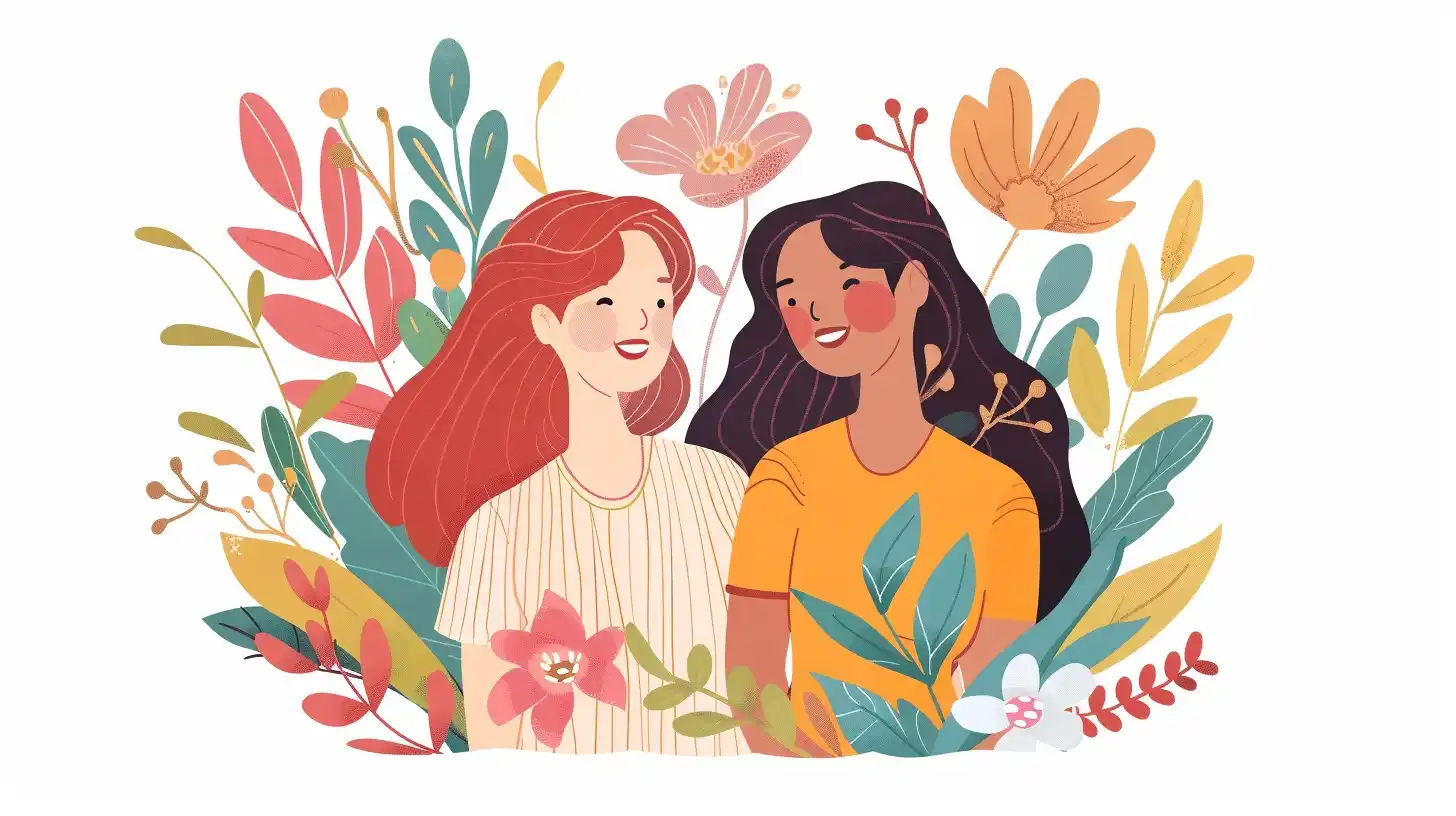 Symbolic Friendship Illustration Midjourney 提示词生成效果
