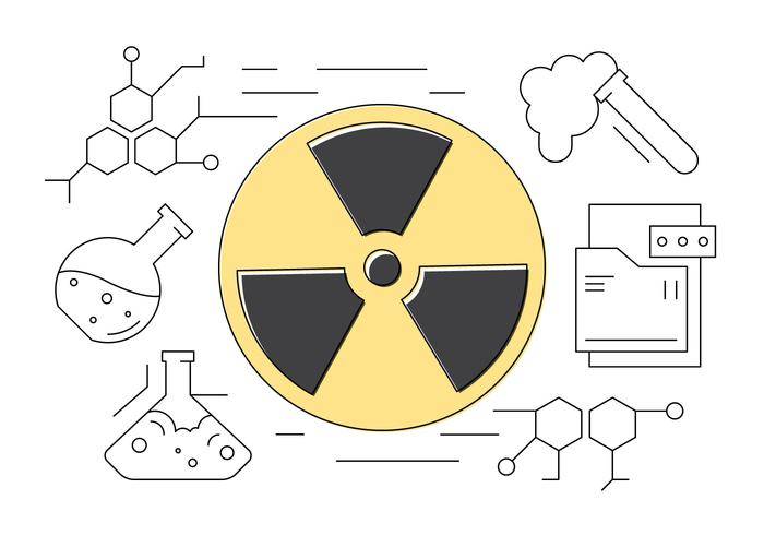 科学和化学细线图标