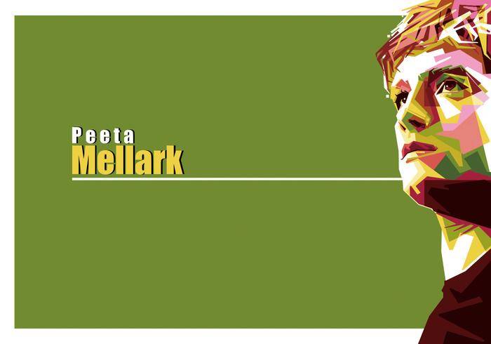 Peeta Mellark矢量饥饿游戏画像