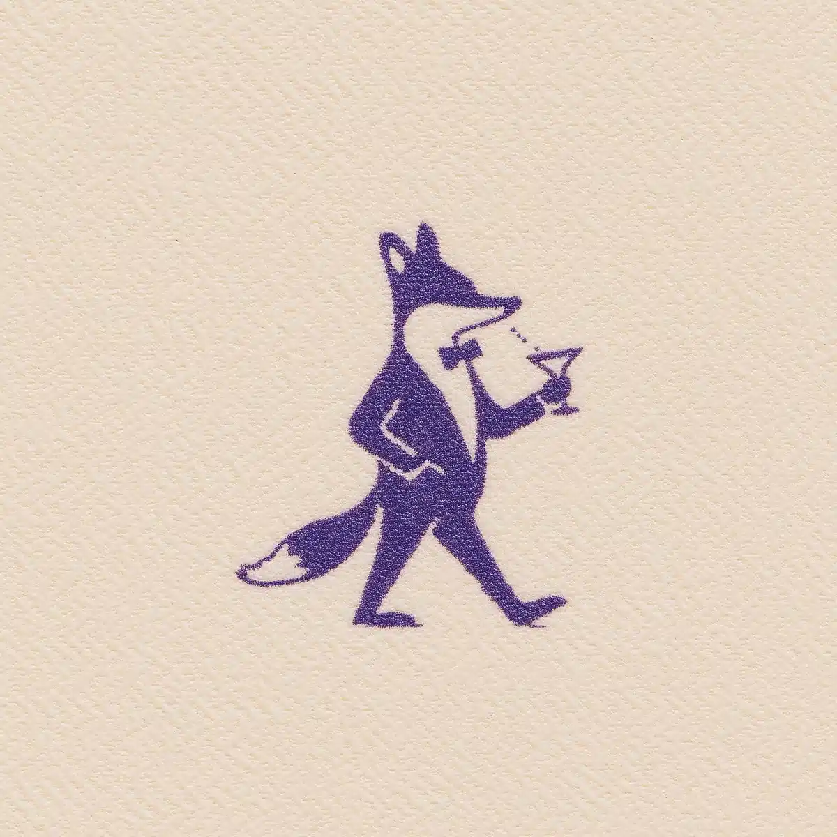 Elegant Fox Club Logo Midjourney提示词