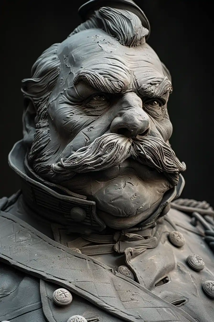 Clay Military Commander Midjourney提示词