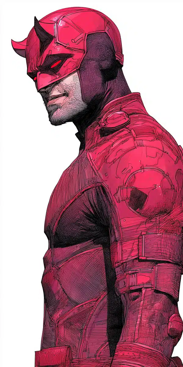 Gritty Daredevil in Action Midjourney提示词